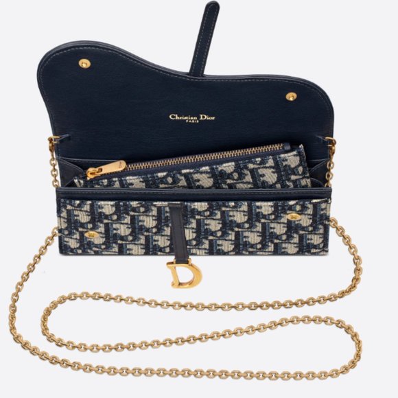 Dior Long Saddle Wallet with Chain *Authentic* - Picture 3 of 8